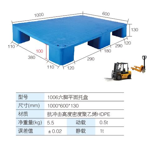 1006六脚平面托盘