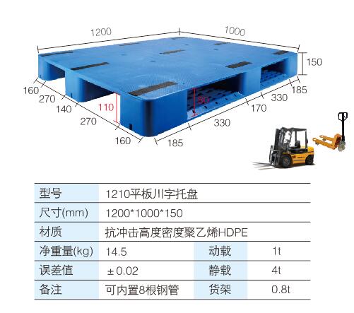 1210平板川字托盘
